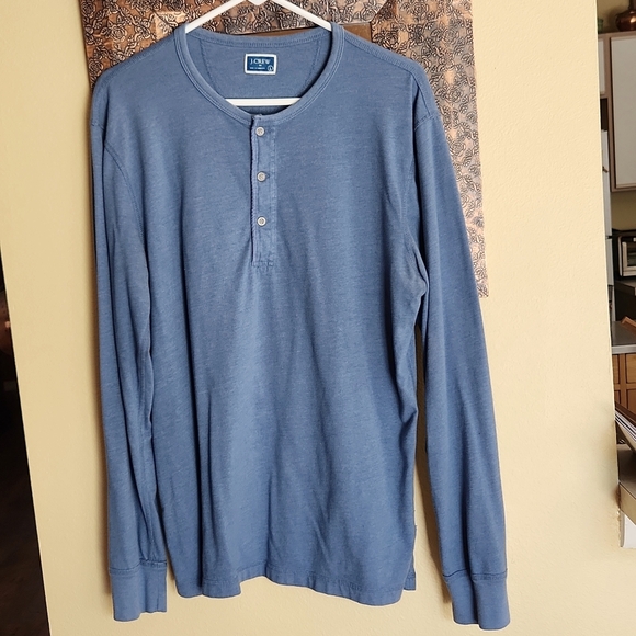 J Crew Long-Sleeve Henley - Picture 1 of 4